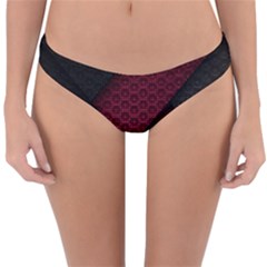 Red Black Abstract Pride Abstract Digital Art Reversible Hipster Bikini Bottoms by uniart180623