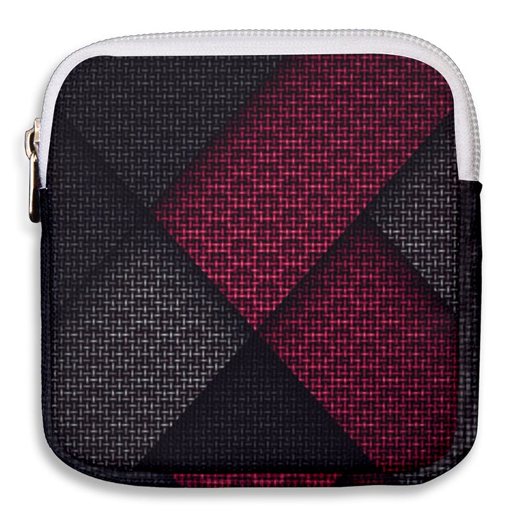 Red Black Abstract Pride Abstract Digital Art Mini Square Pouch