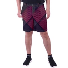 Red Black Abstract Pride Abstract Digital Art Men s Pocket Shorts by uniart180623