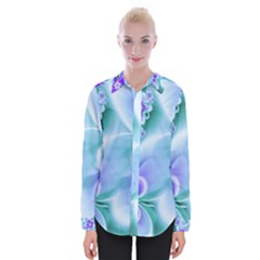 Abstract Flowers Flower Abstract Womens Long Sleeve Shirt