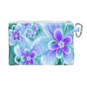 Abstract Flowers Flower Abstract Canvas Cosmetic Bag (Large) View2