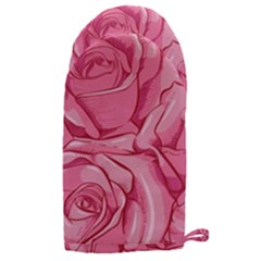 Pink Roses Pattern Floral Patterns Microwave Oven Glove by uniart180623