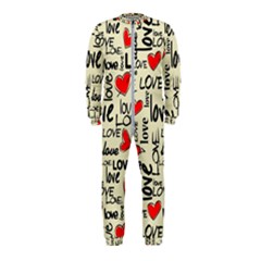 Love Abstract Background Textures Creative Grunge Onepiece Jumpsuit (kids) by uniart180623