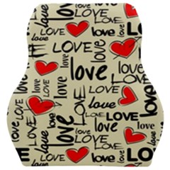 Love Abstract Background Textures Creative Grunge Car Seat Velour Cushion  by uniart180623