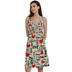 Love Abstract Background Textures Creative Grunge Classic Skater Dress by uniart180623