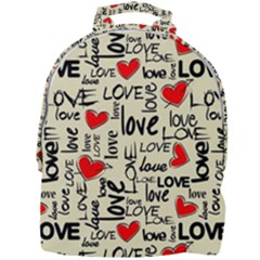 Love Abstract Background Textures Creative Grunge Mini Full Print Backpack by uniart180623