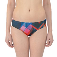 Minimalist Abstract Shaping Abstract Digital Art Hipster Bikini Bottoms by uniart180623