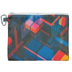 Minimalist Abstract Shaping Abstract Digital Art Canvas Cosmetic Bag (xxl) by uniart180623