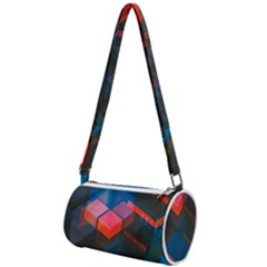 Minimalist Abstract Shaping Abstract Digital Art Mini Cylinder Bag by uniart180623