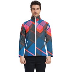 Minimalist Abstract Shaping Abstract Digital Art Men s Bomber Jacket