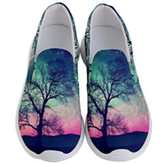 Tree Abstract Field Galaxy Night Nature Men s Lightweight Slip Ons by uniart180623