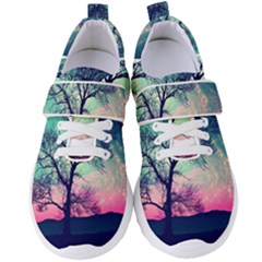 Tree Abstract Field Galaxy Night Nature Women s Velcro Strap Shoes by uniart180623