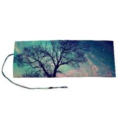 Tree Abstract Field Galaxy Night Nature Roll Up Canvas Pencil Holder (s) by uniart180623