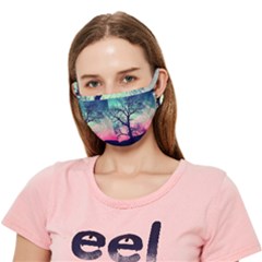 Tree Abstract Field Galaxy Night Nature Crease Cloth Face Mask (adult)