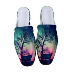 Tree Abstract Field Galaxy Night Nature Women s Classic Backless Heels by uniart180623