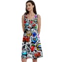 Graffiti Art Cartoon Comic Classic Skater Dress View1