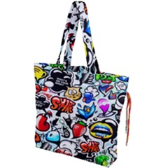 Graffiti Art Cartoon Comic Drawstring Tote Bag