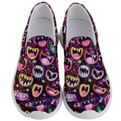 Funny Monster Mouths Men s Lightweight Slip Ons by uniart180623