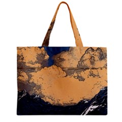 Waves Aesthetic Ocean Retro Sea Vintage Zipper Mini Tote Bag