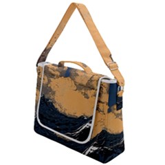 Waves Aesthetic Ocean Retro Sea Vintage Box Up Messenger Bag