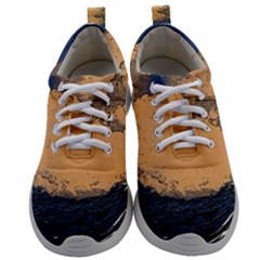 Waves Aesthetic Ocean Retro Sea Vintage Mens Athletic Shoes