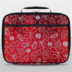 Christmas Pattern Red Full Print Lunch Bag by uniart180623