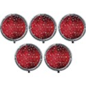 Christmas Pattern Red Mini Round Pill Box (Pack of 5) View1