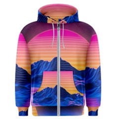 Sun Ultra Artistic 3d Illustration Sunset Men s Zipper Hoodie by uniart180623