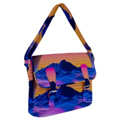 Sun Ultra Artistic 3d Illustration Sunset Buckle Messenger Bag by uniart180623