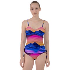 Sun Ultra Artistic 3d Illustration Sunset Sweetheart Tankini Set by uniart180623