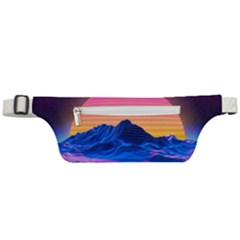 Sun Ultra Artistic 3d Illustration Sunset Active Waist Bag by uniart180623