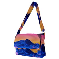 Sun Ultra Artistic 3d Illustration Sunset Full Print Messenger Bag (m) by uniart180623