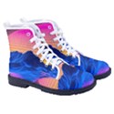 Sun Ultra Artistic 3d Illustration Sunset Women s High-Top Canvas Sneakers View3