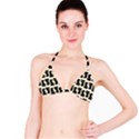 Black Cats And Dots Koteto Cat Pattern Kitty Classic Bikini Top View1