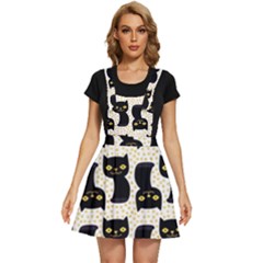 Black Cats And Dots Koteto Cat Pattern Kitty Apron Dress