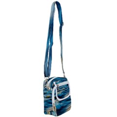 Waves Abstract Shoulder Strap Belt Bag by uniart180623