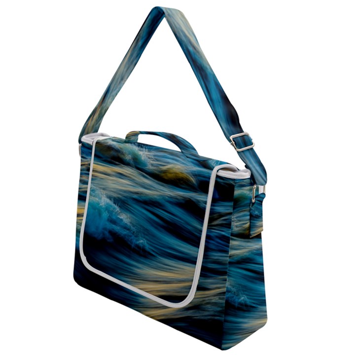 Waves Abstract Box Up Messenger Bag