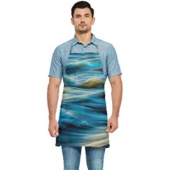 Waves Abstract Kitchen Apron by uniart180623