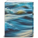 Waves Abstract 8  x 10  Hardcover Notebook View2