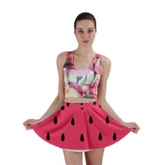 Watermelon Fruit Pattern Mini Skirt by uniart180623