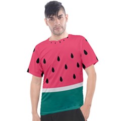 Watermelon Fruit Pattern Men s Sport Top by uniart180623