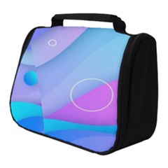 Colorful Blue Purple Wave Full Print Travel Pouch (small) by uniart180623