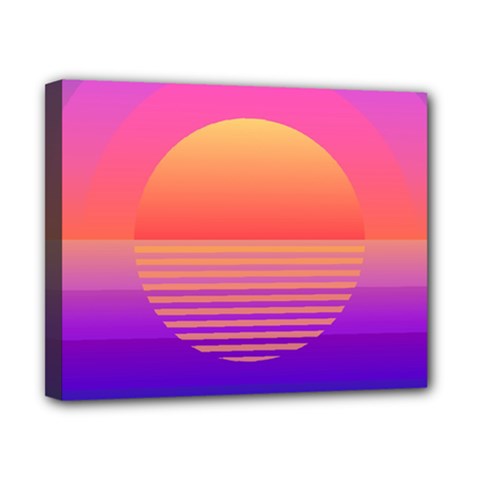 Sunset Summer Time Canvas 10  X 8  (stretched) by uniart180623