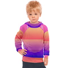 Sunset Summer Time Kids  Hooded Pullover