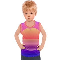 Sunset Summer Time Kids  Sport Tank Top