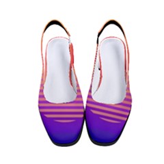 Sunset Summer Time Women s Classic Slingback Heels