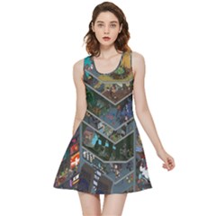 Fictional Character Cartoons Inside Out Reversible Sleeveless Dress by uniart180623