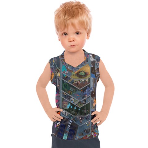 Fictional Character Cartoons Kids  Sport Tank Top by uniart180623