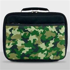 Green Military Background Camouflage Lunch Bag by uniart180623