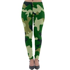 Green Military Background Camouflage Lightweight Velour Leggings by uniart180623